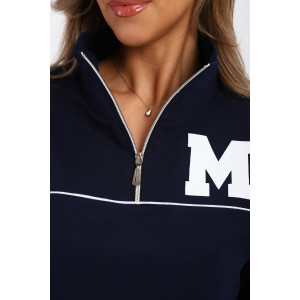 Костюм двойка женский №74720 футер 2-х нитка (р-ры: 42-56) синий