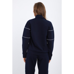 Костюм двойка женский №74720 футер 2-х нитка (р-ры: 42-56) синий