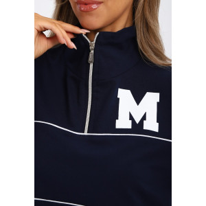 Костюм двойка женский №74720 футер 2-х нитка (р-ры: 42-56) синий