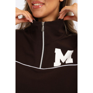 Костюм двойка женский №74720 футер 2-х нитка (р-ры: 42-56) шоколадный