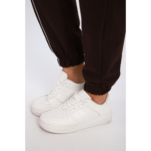 Костюм двойка женский №74720 футер 2-х нитка (р-ры: 42-56) шоколадный