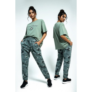 Костюм двойка женский №395 кулирка с лайкрой (р-ры: 46-56) хаки Костюм двойка женский №395 кулирка с лайкрой (р-ры: 46-56) хаки