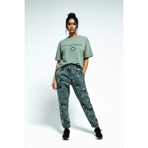 Костюм двойка женский №395 кулирка с лайкрой (р-ры: 46-56) хаки Костюм двойка женский №395 кулирка с лайкрой (р-ры: 46-56) хаки