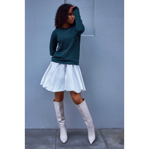 Лонгслив женский №057523 "База" кулирка пенье компакт (р-ры: 46-64) зеленый