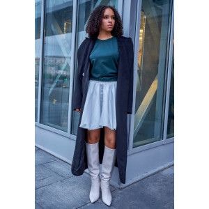 Лонгслив женский №057523 "База" кулирка пенье компакт (р-ры: 46-64) зеленый