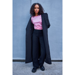 Лонгслив женский №057523 "База" кулирка пенье компакт (р-ры: 46-64) розовый