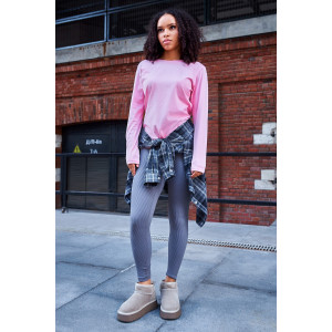 Лонгслив женский №057523 "База" кулирка пенье компакт (р-ры: 46-64) розовый