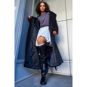 Лонгслив женский №057523 "База" кулирка пенье компакт (р-ры: 46-64) графит