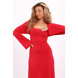 Платье женское №5744 лапша (р-ры: 44-54) фуксия Платье женское №5744 лапша (р-ры: 44-54) фуксия