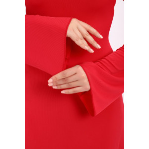 Платье женское №5744 лапша (р-ры: 44-54) фуксия Платье женское №5744 лапша (р-ры: 44-54) фуксия