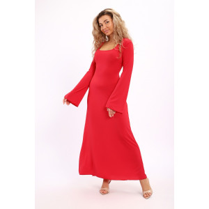 Платье женское №5744 лапша (р-ры: 44-54) фуксия Платье женское №5744 лапша (р-ры: 44-54) фуксия