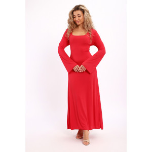 Платье женское №5744 лапша (р-ры: 44-54) фуксия Платье женское №5744 лапша (р-ры: 44-54) фуксия