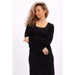 Платье женское №5744 лапша (р-ры: 44-54) черный