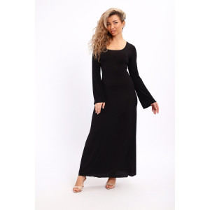 Платье женское №5744 лапша (р-ры: 44-54) черный