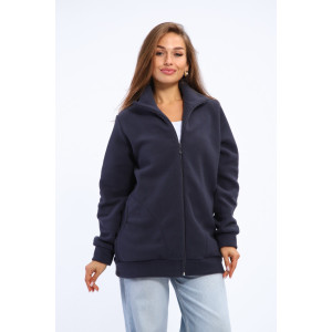 Толстовка женская №002 флис (р-ры: 48-66) графит