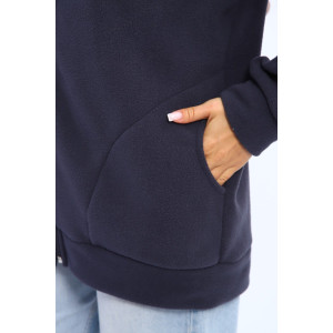 Толстовка женская №002 флис (р-ры: 48-66) графит