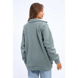 Толстовка женская №002 флис (р-ры: 48-66) полынь