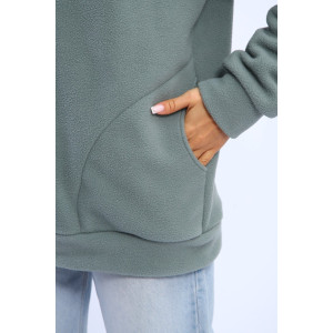 Толстовка женская №002 флис (р-ры: 48-66) полынь