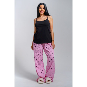 Пижама тройка женская "Асти" кулирка (р-ры: 48-58) розовый Пижама тройка женская "Асти" кулирка (р-ры: 48-58) розовый