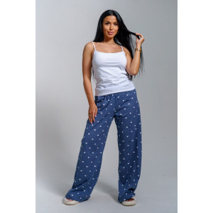 Пижама тройка женская "Асти" кулирка (р-ры: 48-58) джинс Пижама тройка женская "Асти" кулирка (р-ры: 48-58) джинс