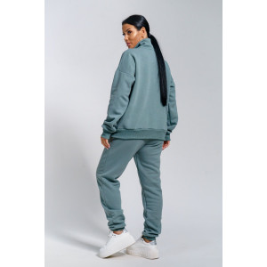 Костюм двойка женский "Престиж" футер (р-ры: 48-58) полынь