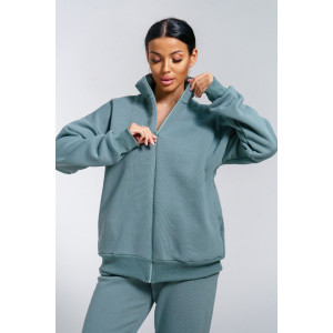 Костюм двойка женский "Престиж" футер (р-ры: 48-58) полынь