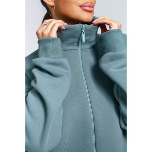 Костюм двойка женский "Престиж" футер (р-ры: 48-58) полынь