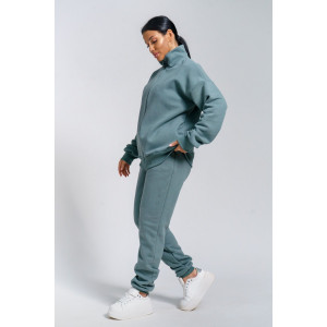 Костюм двойка женский "Престиж" футер (р-ры: 48-58) полынь