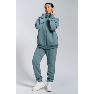 Костюм двойка женский "Престиж" футер (р-ры: 48-58) полынь