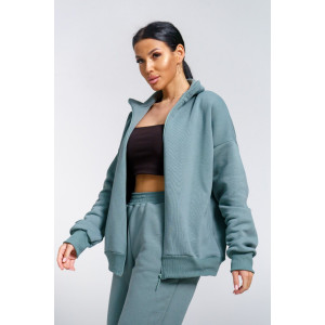 Костюм двойка женский "Престиж" футер (р-ры: 48-58) полынь