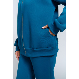 Костюм двойка женский "Престиж" футер (р-ры: 48-58) петроль Костюм двойка женский "Престиж" футер (р-ры: 48-58) петроль