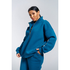 Костюм двойка женский "Престиж" футер (р-ры: 48-58) петроль Костюм двойка женский "Престиж" футер (р-ры: 48-58) петроль