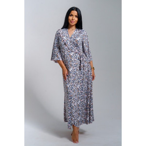 Халат-пеньюар женский "Нефертити" масло (р-ры: 46-60) фиалка