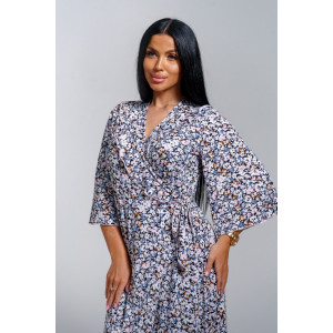 Халат-пеньюар женский "Нефертити" масло (р-ры: 46-60) фиалка