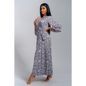 Халат-пеньюар женский "Нефертити" масло (р-ры: 46-60) фиалка