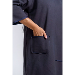 Платье женское "Нелли" футер (р-ры: 52-60) графит