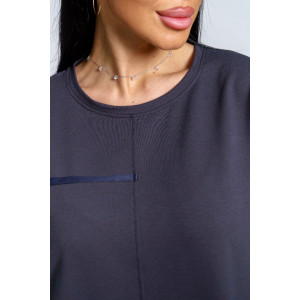 Платье женское "Нелли" футер (р-ры: 52-60) графит