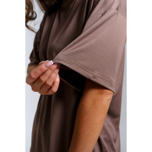 Костюм двойка женский "Вика" масло (р-ры: 44-58) кофе