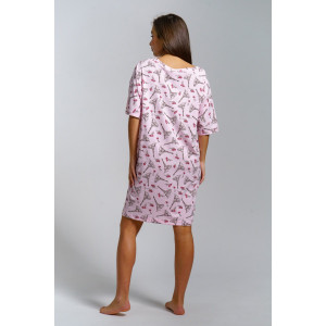 Сорочка женская "Малина" кулирка (р-ры: 48-58) париж