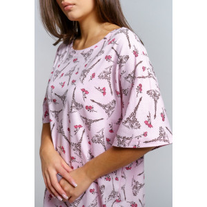 Сорочка женская "Малина" кулирка (р-ры: 48-58) париж