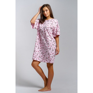 Сорочка женская "Малина" кулирка (р-ры: 48-58) париж