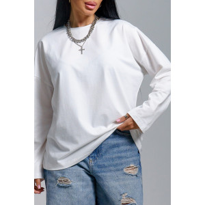 Лонгслив женский "Лика" кулирка (р-ры: 44-54) экрю