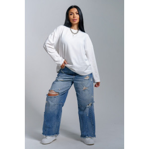 Лонгслив женский "Лика" кулирка (р-ры: 44-54) экрю