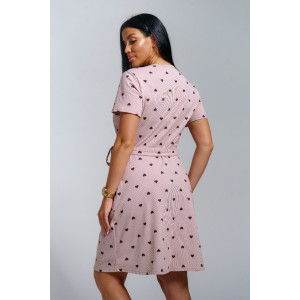 Халат женский "Рози" кулирка (р-ры: 44-54) шоколад