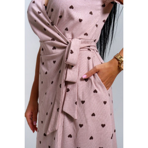 Халат женский "Рози" кулирка (р-ры: 44-54) шоколад