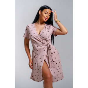 Халат женский "Рози" кулирка (р-ры: 44-54) шоколад