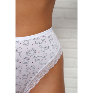 Трусы женские №64915 бамбук (р-ры: 48-52) белый