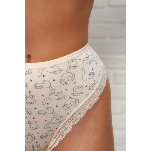 Трусы женские №64915 бамбук (р-ры: 48-52) бежевый Трусы женские №64915 бамбук (р-ры: 48-52) бежевый