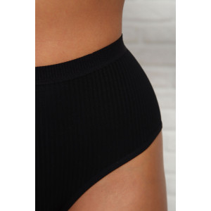 Трусы женские №64913 лапша (р-ры: 48-58) черный