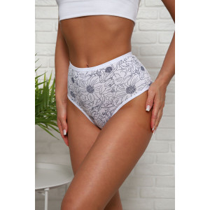 Трусы женские №64912 хлопок стрейч (р-ры: 50-54) белый